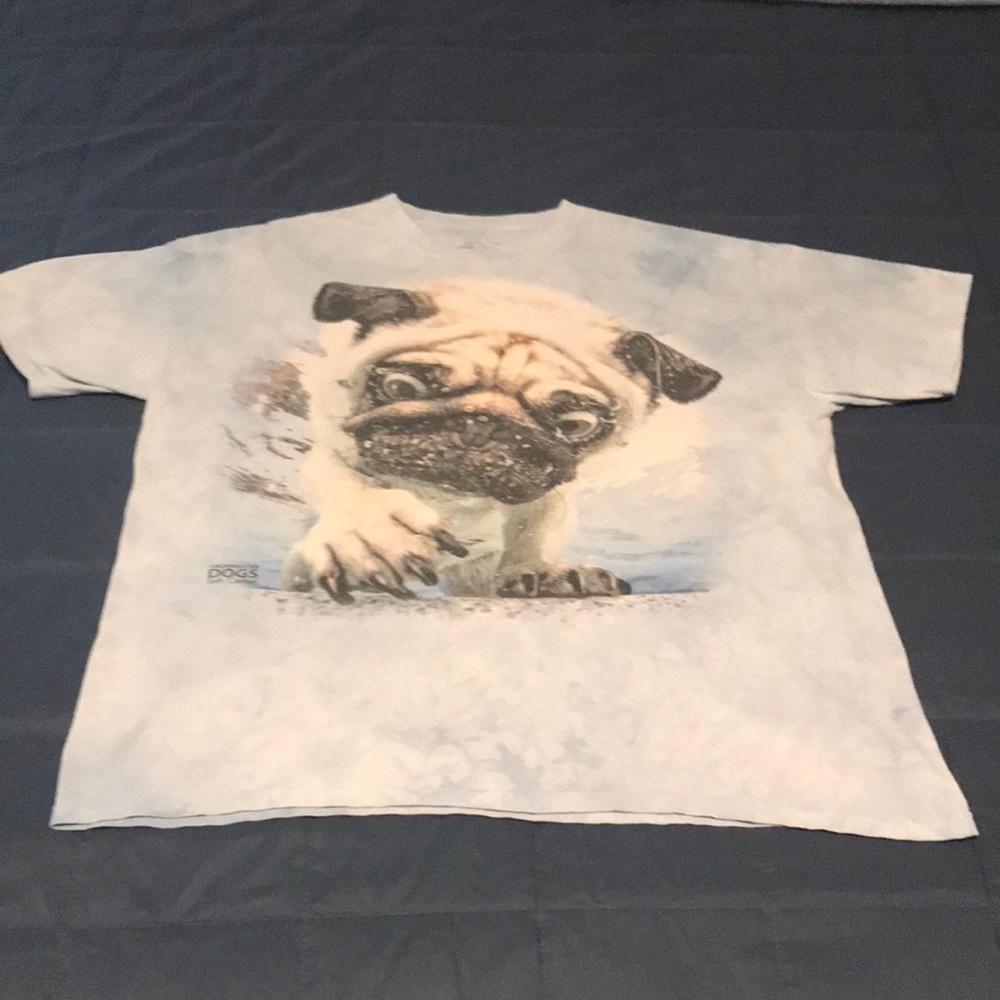 The Mountain Pug Dog Tee View 2